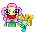 😀 emoji Crazy Daisy Telegram sticker 15 of 33