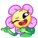 🖕 emoji Crazy Daisy Telegram sticker 20 of 33