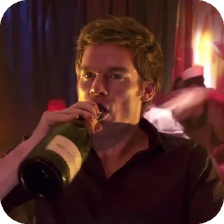 🍾 emoji Dexter Morgan Telegram sticker 23 of 38