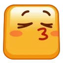😚 emoji Square Emoji @xkysluv Telegram sticker 15 of 120