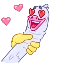 😍 emoji Long Goose Telegram sticker 7 of 33