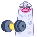 💪 emoji Long Goose Telegram sticker 15 of 33