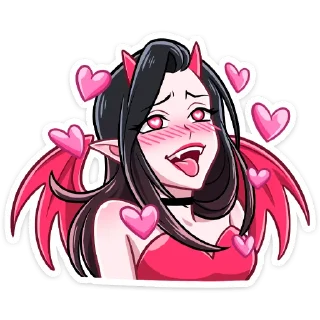 🥰 emoji Дьявол и Дьяволица @TgSticker Telegram sticker 21 of 48