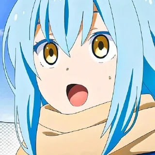 😮 emoji Перерождение в слизь @anime_stickerr Telegram sticker 12 of 20