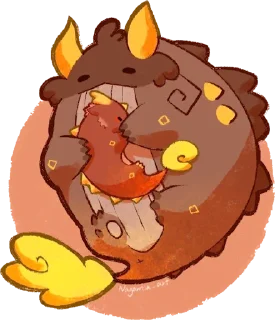 🤗 emoji Малыш Моракс Telegram sticker 17 of 108
