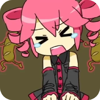 😫 emoji Kasane Teto by @Miyamura_01 2.0 Telegram sticker 20 of 52