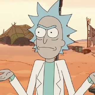 🤷‍♂️ emoji Rick & Morty Telegram sticker 7 of 71