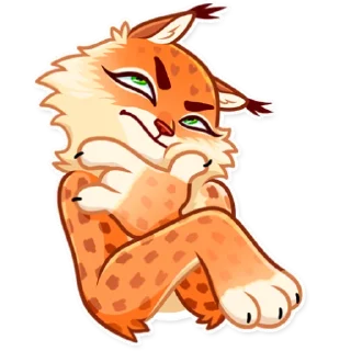 🤔 emoji Lynx Telegram sticker 14 of 25
