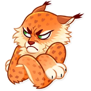 😠 emoji Lynx Telegram sticker 10 of 25