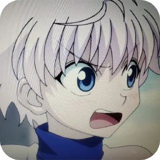 👄 emoji Killua      (@rice_kitten) Telegram sticker 19 of 25