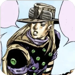 Sticker from gyro zeppeli