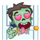 😍 emoji Zombie Telegram sticker 8 of 20
