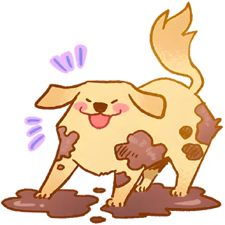 😁 emoji Милый ретривер @Nyasticks Telegram sticker 7 of 41