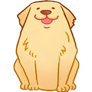 😊 emoji Милый ретривер @Nyasticks Telegram sticker 13 of 41