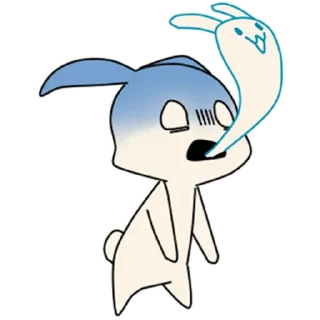 👻 emoji Милый кролик @nyasticks Telegram sticker 19 of 30