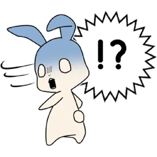 ⁉️ emoji Милый кролик @nyasticks Telegram sticker 17 of 30
