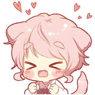 🥰 emoji Милый котик-кун @Nyasticks Telegram sticker 12 of 25