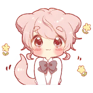 😐 emoji Милый котик-кун @Nyasticks Telegram sticker 18 of 25