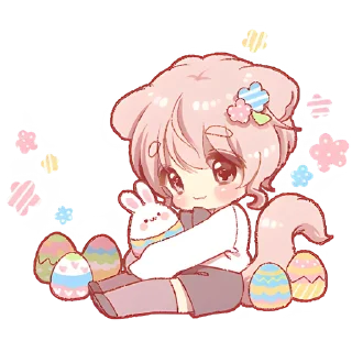 🤗 emoji Милый котик-кун @Nyasticks Telegram sticker 6 of 25