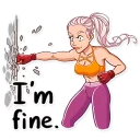 😬 emoji Stay Fit Telegram sticker 15 of 30