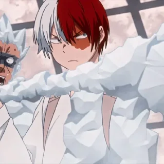 🙁 emoji •°Shouto Todoroki°• @anime_sticks Telegram sticker 19 of 35