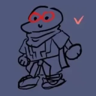 🖊 emoji Template!Sans (⁠ ⁠ꈍ⁠ᴗ⁠ꈍ⁠)!! Telegram sticker 24 of 83