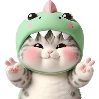 ✌️ emoji Дино-котики @Nyasticks Telegram sticker 22 of 42