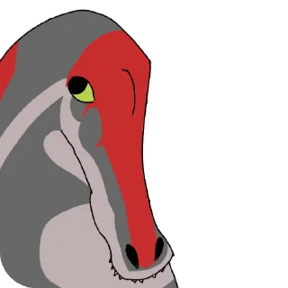 😟 emoji Дино стикеры Telegram sticker 21 of 109