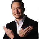 ✌️ emoji Elon Musk (Ілон Маск, Илон Маск) Telegram sticker 14 of 55