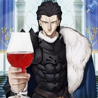 Sticker from Fate/GO(Pretending to laugh)