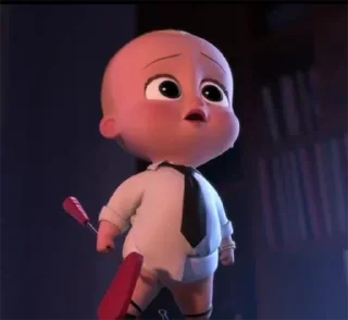 😑 emoji @TVstickers Boss Baby Telegram sticker 18 of 23
