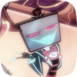 📺 emoji БОЛЬШЕ ⇨ @CLOOBHUB ВОКС ОТЕЛЬ ХАЗБИН VOX HAZBIN ТГ Telegram sticker 22 of 39