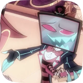 📺 emoji БОЛЬШЕ ⇨ @CLOOBHUB ВОКС ОТЕЛЬ ХАЗБИН VOX HAZBIN ТГ Telegram sticker 17 of 39