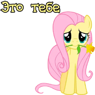 🌹 emoji I'm Fluttershy | by @Ha1Gud Telegram sticker 10 of 94