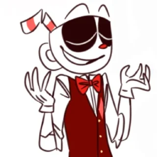 😌 emoji Casino cups @Cupheadart Telegram sticker 4 of 76