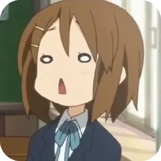 😦 emoji Yui Hirasava Telegram sticker 12 of 46