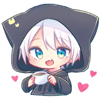 ☕ emoji Котик Паркер @nyasticks Telegram sticker 16 of 17