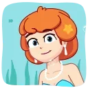 😉 emoji Mermaid :: @AuthorStickers Telegram sticker 7 of 24
