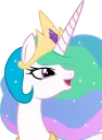 😄 emoji Princess Celestia Telegram sticker 13 of 54