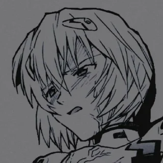 Sticker from evangelion.