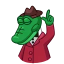 ☝️ emoji Big Ears Telegram sticker 24 of 25