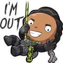 👉 emoji BlackCross’ Suicide Squad Telegram sticker 15 of 24