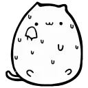 😓 emoji Round Pretty Cat @IMG2D Telegram sticker 17 of 20