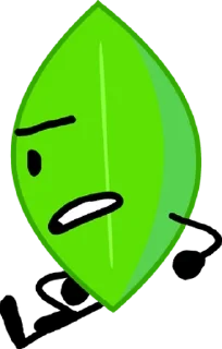Sticker from leafy BFB/BFDI 2 @sun_yo0
