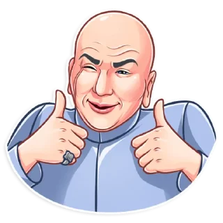 Sticker from Dr. Evil
