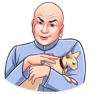 😏 emoji Dr. Evil Telegram sticker 8 of 25