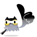 👍 emoji Crazy Kitty @IMG2D Telegram sticker 8 of 12