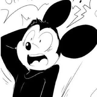 😄 emoji Mickey, Oswald etc. Telegram sticker 18 of 36