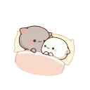 🛌 emoji Mochi-Mochi Peach Cat by @rbeit Telegram sticker 8 of 50