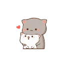 💕 emoji Mochi-Mochi Peach Cat by @rbeit Telegram sticker 11 of 50